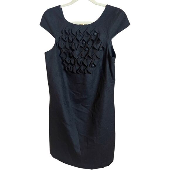 Tibi Floral Embellished Black Dress Sz. 4 - Picture 1 of 6